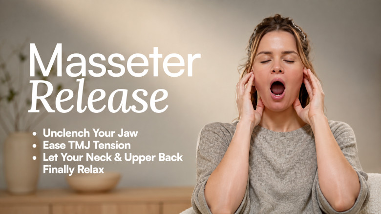 Masseter Release: Unclench Your Jaw, Ease TMJ Tension & Let Your Neck & Upper Back Finally Relax