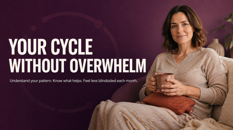 Your Cycle Without Overwhelm: What’s Normal, What’s PMS & What Actually Helps
