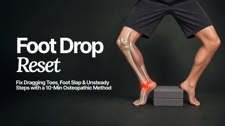 Foot Drop Reset: Fix Dragging Toes, Foot Slap & Unsteady Steps with a 10-Min Osteopathic Method
