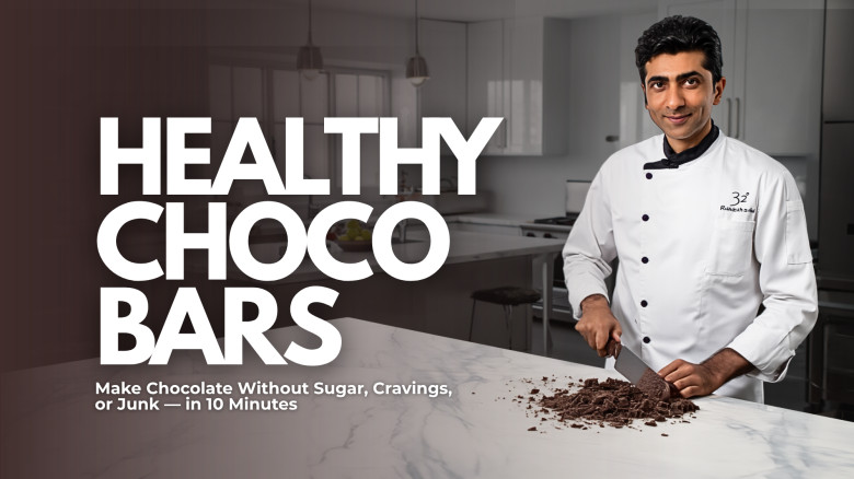 Healthy Choco Bars: Make Chocolate Without Sugar, Cravings, or Junk — in 10 Minutes