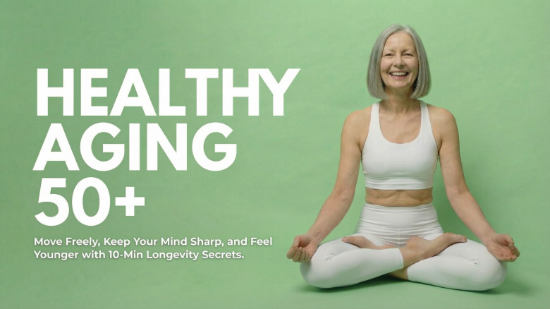 Healthy Aging 50+ : Move Freely, Keep Your Mind Sharp, and Feel Younger with 10-Min Longevity Secrets