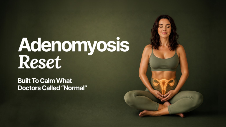 Adenomyosis Reset: Calm the Pain, Pressure & Heavy Bleeding Nobody Treated — at Home, with a Women's Pelvic Health Specialist
