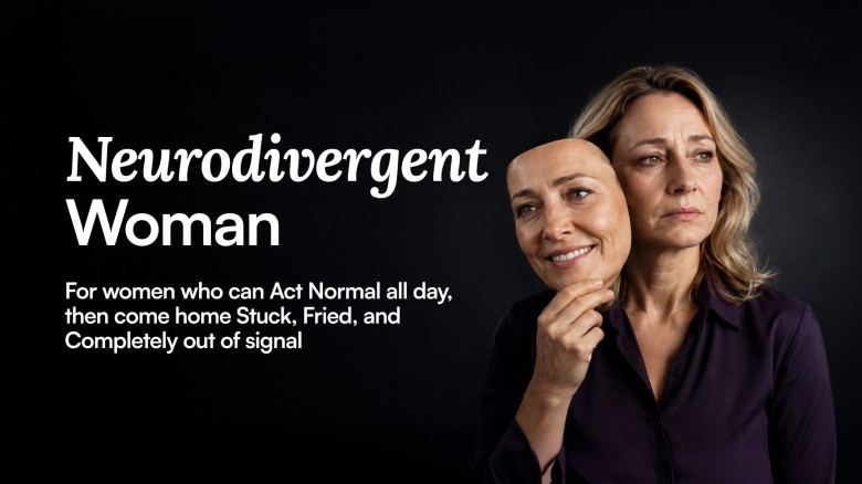 Neurodivergent Woman: For the Brain That Freezes, Feels Too Much, and Crashes When the Mask Drops