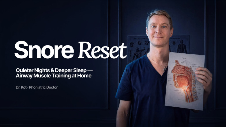 Snore Reset: Quieter Nights & Deeper Sleep — Airway Muscle Training at Home