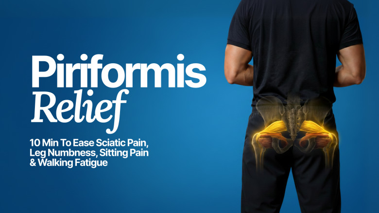 Piriformis Relief: Simple Exercises for Piriformis Syndrome, Sitting Pain & Walking Discomfort