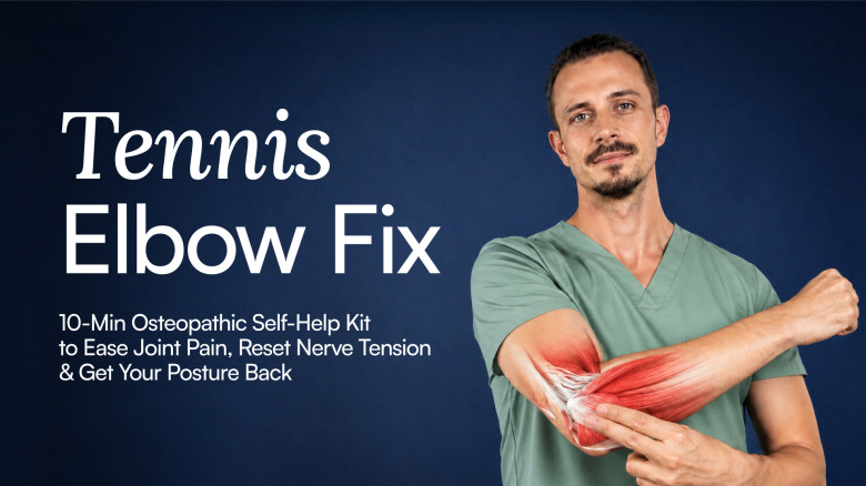 Tennis Elbow Fix: 10-Min Osteopathic Self-Help Kit to Ease Joint Pain, Reset Nerve Tension & Get Your Posture Back