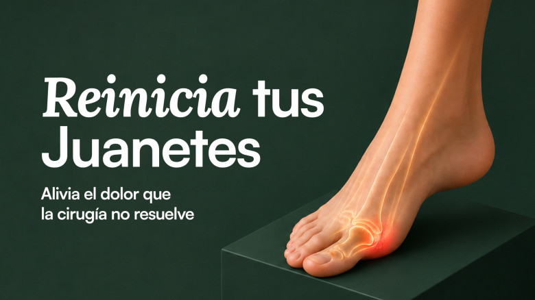 Reinicia tus Juanetes: Trata la mecánica del pie que causa el juanete — en casa, con el método de un médico osteópata