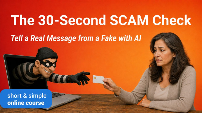 The 30-Second Scam Check: Tell a Real Message from a Fake with AI